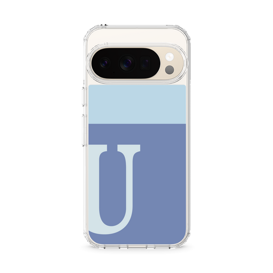 Slim Protection Case［ Original - initial two tone - U blue ］