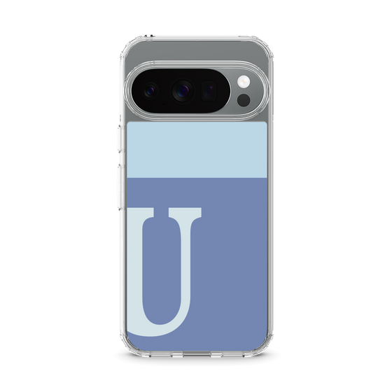 Slim Protection Case［ Original - initial two tone - U blue ］