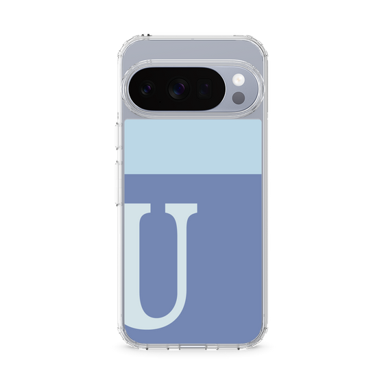 Slim Protection Case［ Original - initial two tone - U blue ］