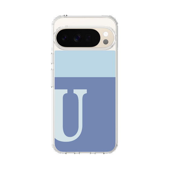 Slim Protection Case［ Original - initial two tone - U blue ］