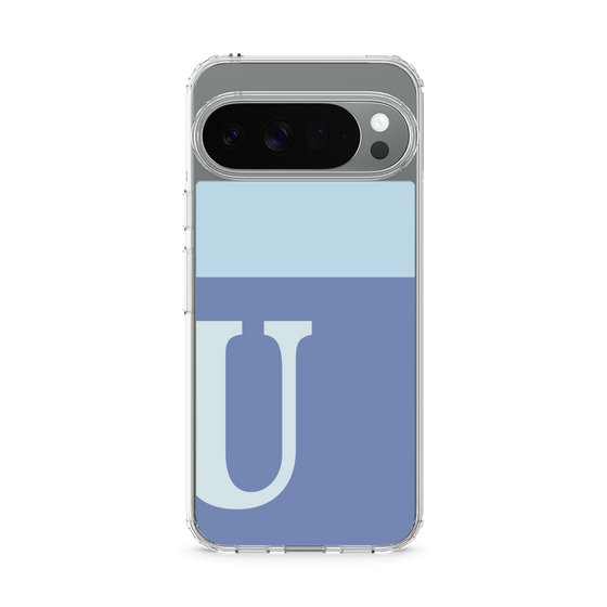 Slim Protection Case［ Original - initial two tone - U blue ］