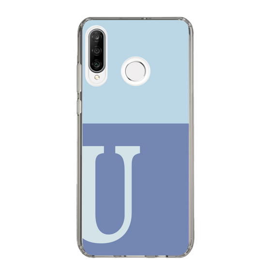 Slim Protection Case［ Original - initial two tone - U blue ］