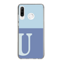 Slim Protection Case［ Original - initial two tone - U blue ］