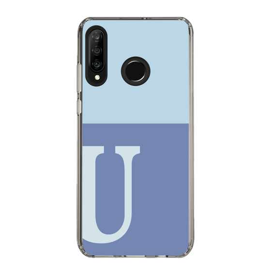 Slim Protection Case［ Original - initial two tone - U blue ］