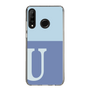 Slim Protection Case［ Original - initial two tone - U blue ］