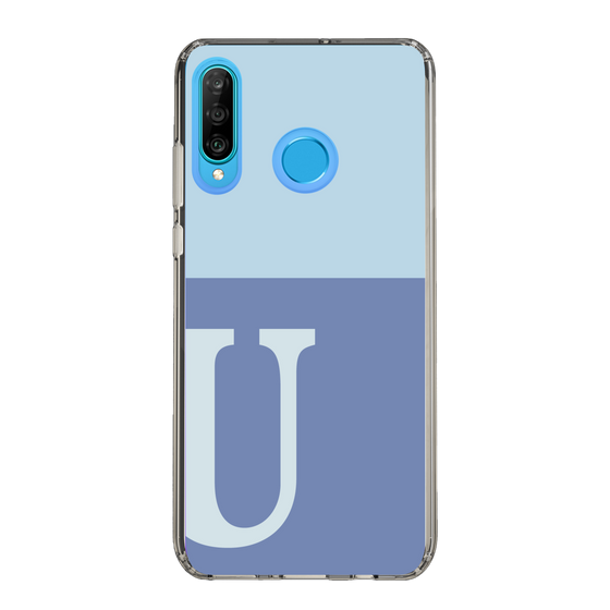 Slim Protection Case［ Original - initial two tone - U blue ］
