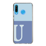 Slim Protection Case［ Original - initial two tone - U blue ］