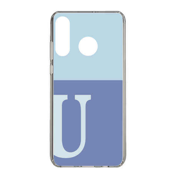 Slim Protection Case［ Original - initial two tone - U blue ］