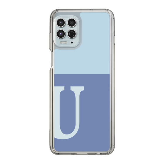 Slim Protection Case［ Original - initial two tone - U blue ］