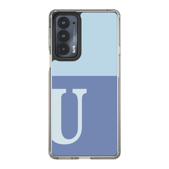Slim Protection Case［ Original - initial two tone - U blue ］