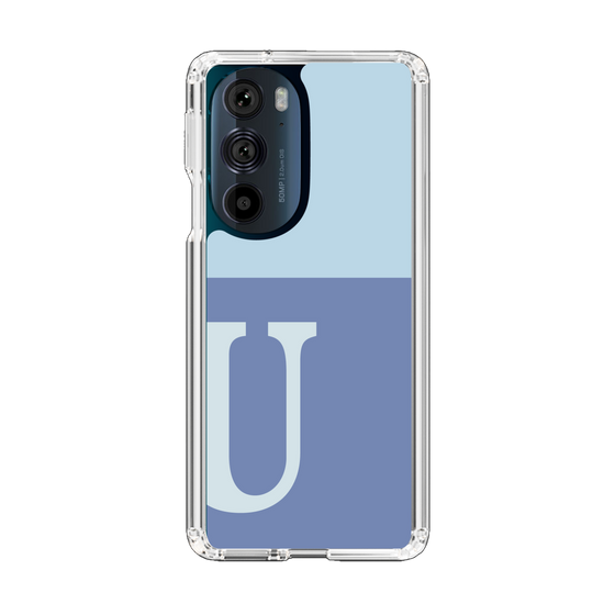Slim Protection Case［ Original - initial two tone - U blue ］
