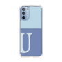 Slim Protection Case［ Original - initial two tone - U blue ］
