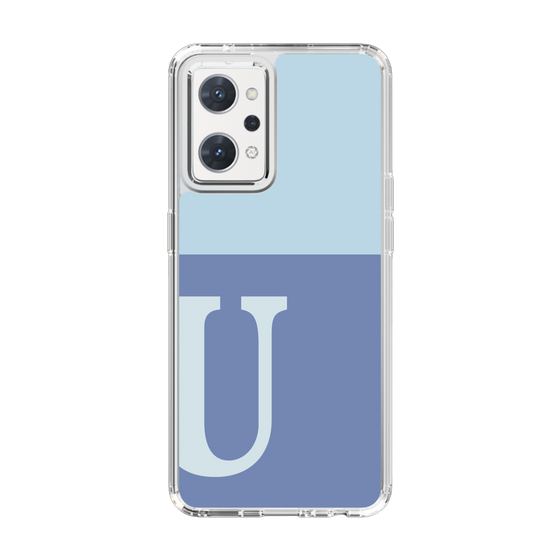 Slim Protection Case［ Original - initial two tone - U blue ］
