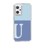 Slim Protection Case［ Original - initial two tone - U blue ］