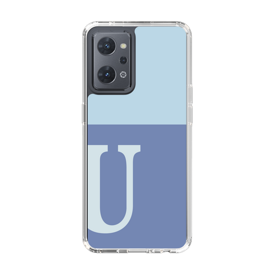 Slim Protection Case［ Original - initial two tone - U blue ］