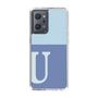 Slim Protection Case［ Original - initial two tone - U blue ］