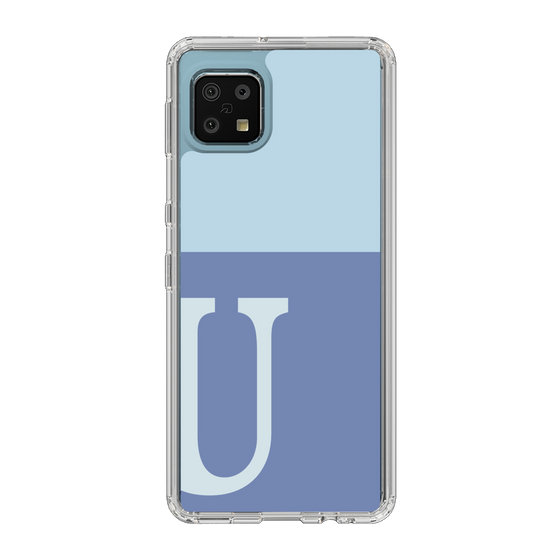 Slim Protection Case［ Original - initial two tone - U blue ］
