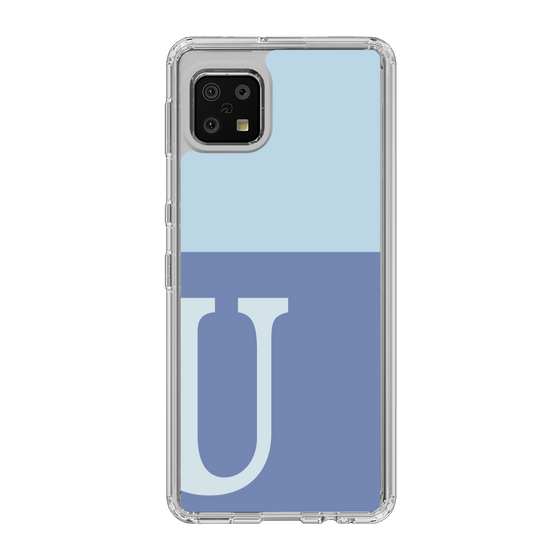 Slim Protection Case［ Original - initial two tone - U blue ］