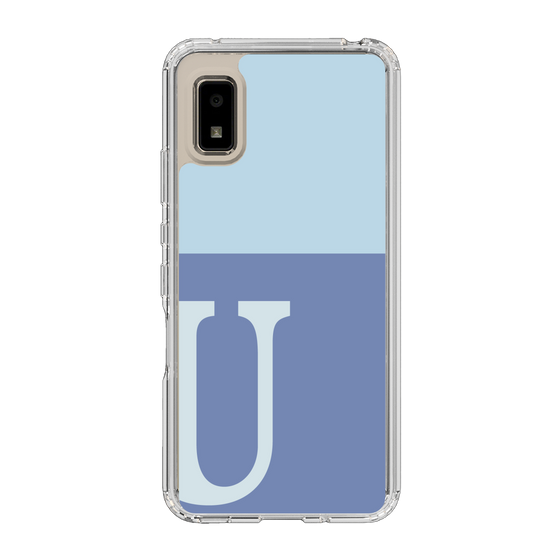 Slim Protection Case［ Original - initial two tone - U blue ］