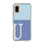 Slim Protection Case［ Original - initial two tone - U blue ］