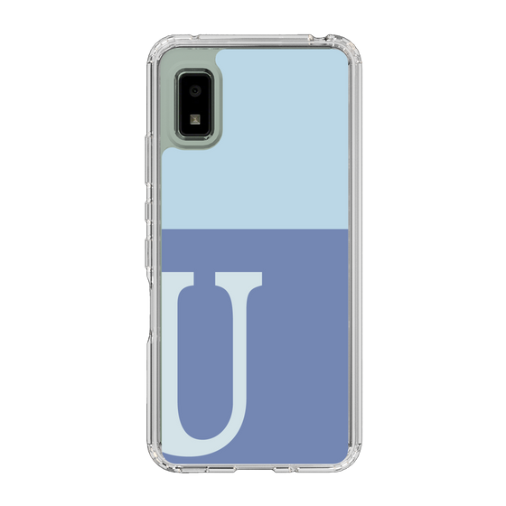 Slim Protection Case［ Original - initial two tone - U blue ］