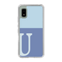 Slim Protection Case［ Original - initial two tone - U blue ］