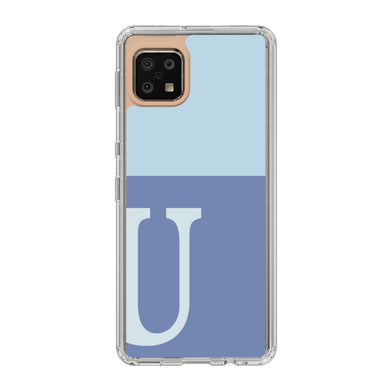 Slim Protection Case［ Original - initial two tone - U blue ］