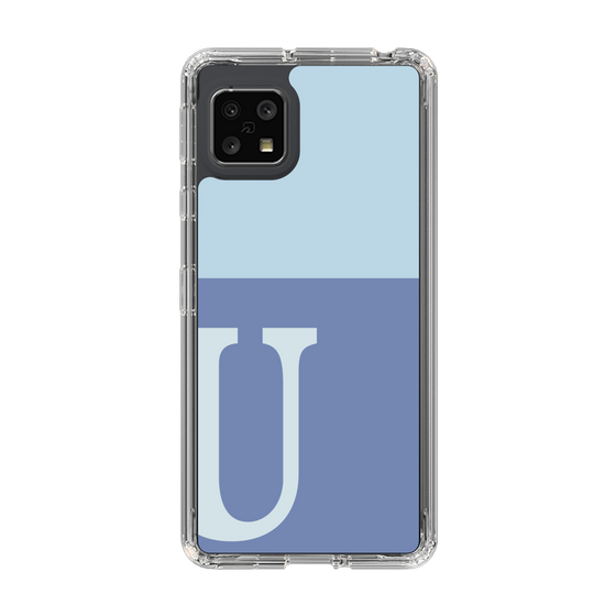 Slim Protection Case［ Original - initial two tone - U blue ］