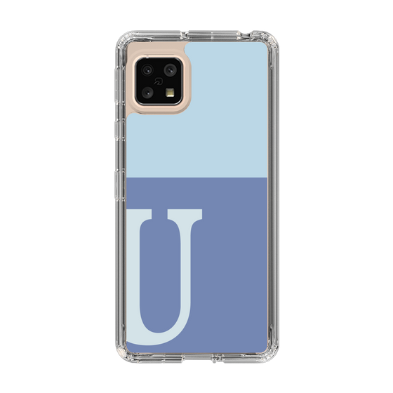 Slim Protection Case［ Original - initial two tone - U blue ］