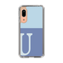 Slim Protection Case［ Original - initial two tone - U blue ］