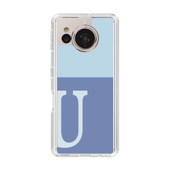 Slim Protection Case［ Original - initial two tone - U blue ］