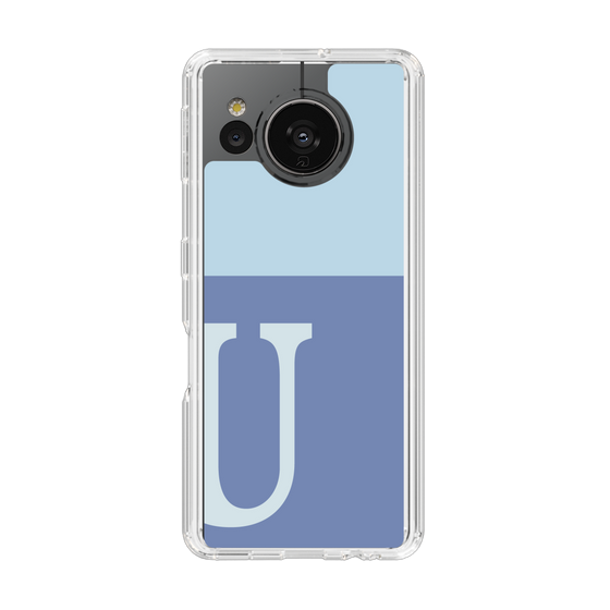 Slim Protection Case［ Original - initial two tone - U blue ］