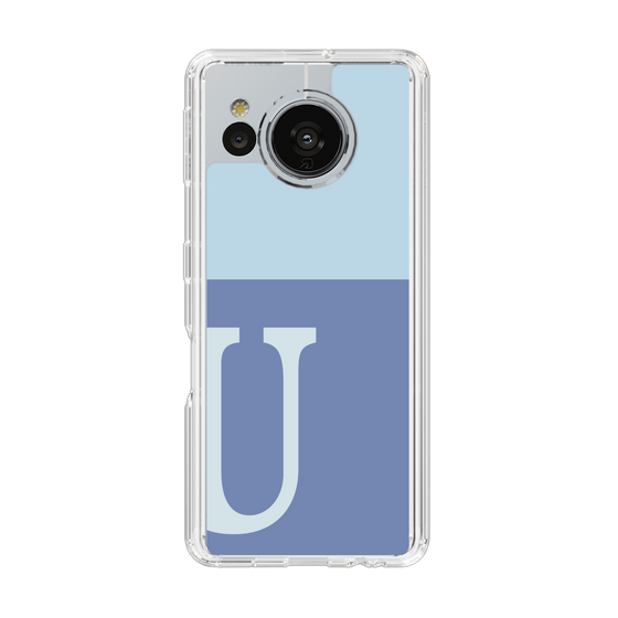 Slim Protection Case［ Original - initial two tone - U blue ］