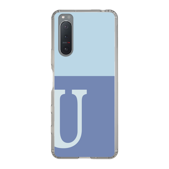 Slim Protection Case［ Original - initial two tone - U blue ］