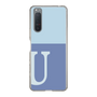 Slim Protection Case［ Original - initial two tone - U blue ］