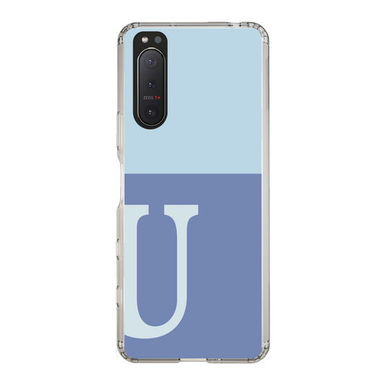 Slim Protection Case［ Original - initial two tone - U blue ］