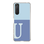Slim Protection Case［ Original - initial two tone - U blue ］