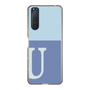 Slim Protection Case［ Original - initial two tone - U blue ］