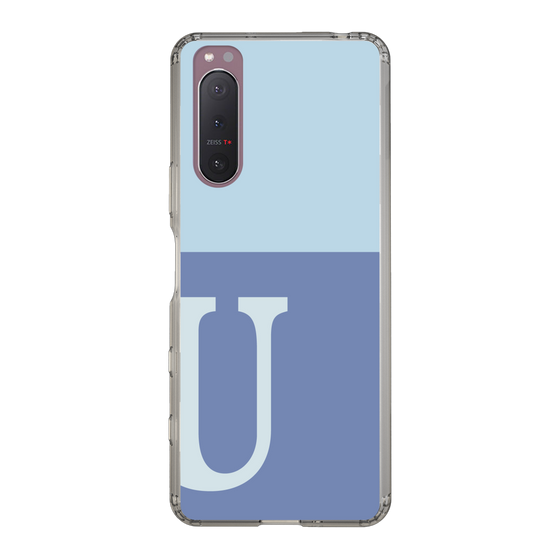 Slim Protection Case［ Original - initial two tone - U blue ］