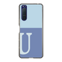 Slim Protection Case［ Original - initial two tone - U blue ］