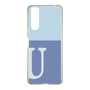 Slim Protection Case［ Original - initial two tone - U blue ］