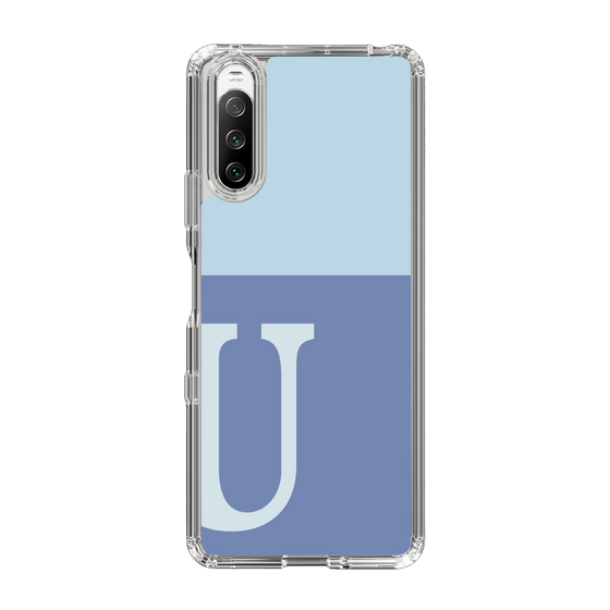 Slim Protection Case［ Original - initial two tone - U blue ］