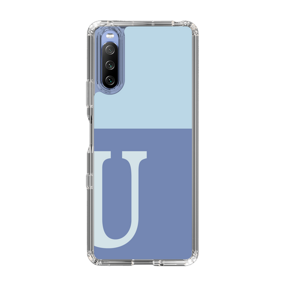 Slim Protection Case［ Original - initial two tone - U blue ］