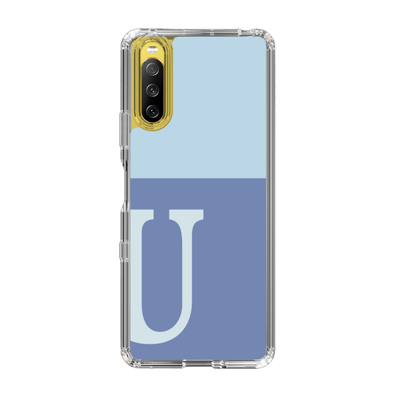 Slim Protection Case［ Original - initial two tone - U blue ］