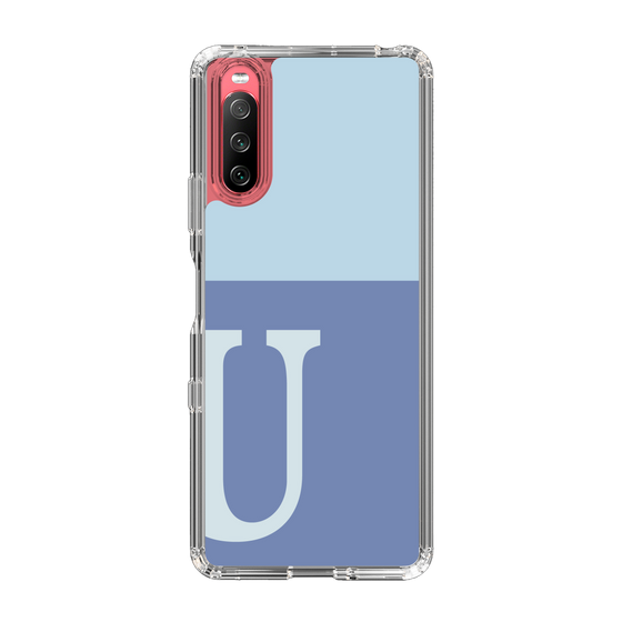 Slim Protection Case［ Original - initial two tone - U blue ］