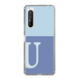 Slim Protection Case［ Original - initial two tone - U blue ］