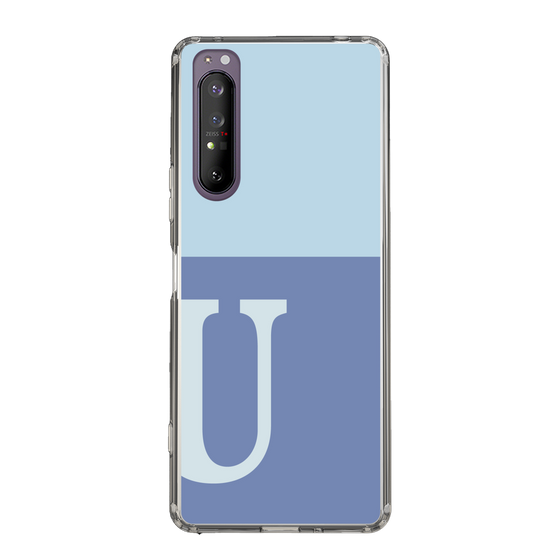 Slim Protection Case［ Original - initial two tone - U blue ］