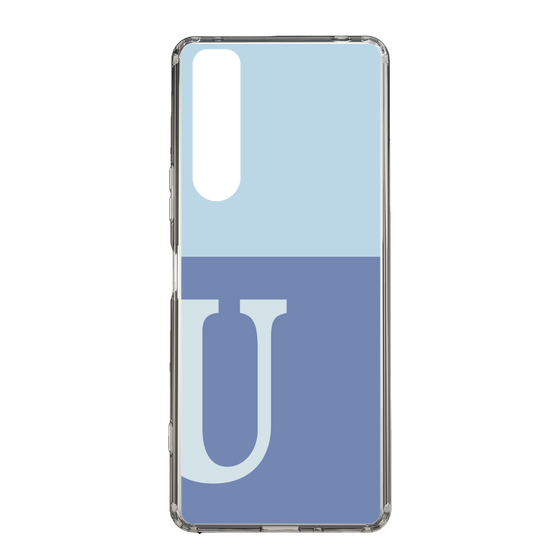 Slim Protection Case［ Original - initial two tone - U blue ］