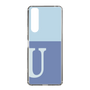 Slim Protection Case［ Original - initial two tone - U blue ］