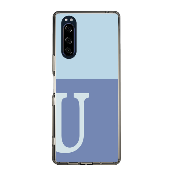 Slim Protection Case［ Original - initial two tone - U blue ］